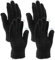 MELLIEX 2 Paar Damen Fingerlose Handschuhe, Winter Armstulpen Handschuhe Fingerlos Warm Plüsch Gestrickte Kurze Fäustlinge für Damen Mädchen - Schwarz