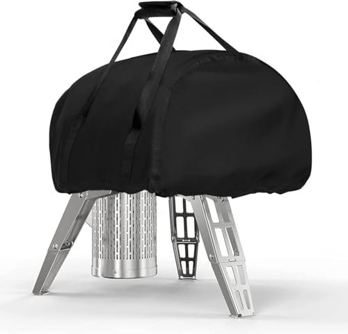 Waterproof Pizza Oven Cover for Gozney Roccbox Pizza Oven, 600D Outdoor Camping Wood Burner Storage Protective Cover Heavy Duty Waterproof Grill Oven Cover