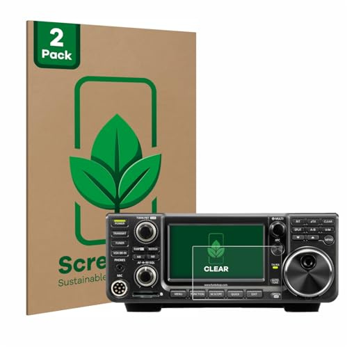 ScreenLeaf Schutzfolie für Icom IC-7300 | 2 Stück Transparenter Displayschutz Made in Germany Klare Displayschutz-Folie Kratzfest