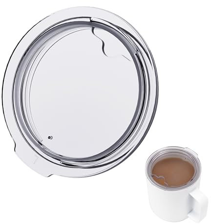 Kiicii 1 Pack Cup Lid Replacement Compatible with Ember Smart Mug 2 (10oz), Upgraded Version Splash-proof Lid with Sealing Silicone Ring, Coffee Mug Lid, BPA-Free (Cup Not Included)