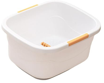 Milageto Piede Bath per I Piedi in Immersione, Leggero, Piede di Pedicure, Vasca Da Bagno, Vasca per Piede per Piede per Vasca per Bagno di Bagno di Bagno, bianco l