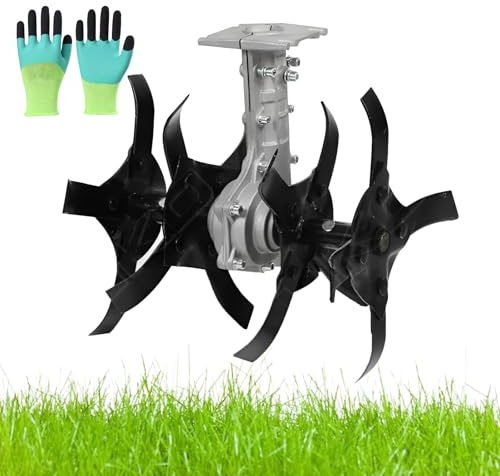 Gienslru Fresa Decespugliatore Universale, 9 Denti Ø26 Mm Zappette per Decespugliatore, Accessori per Decespugliatore, Adatto per diserbo/allentamento (Allentare Il Terreno)