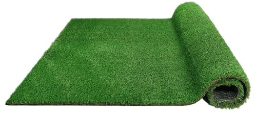 WSQHAO 6.5FTX13FT Outdoor Kunstrasen Läufer Teppich Dick Realistisch Gefälschte Gras Rolle Dekor Terrasse Balkon Garten Rasen Für Garten