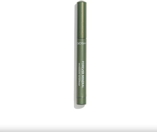 GOSH Forever Mineral Eyeshadow Stick 009 OLIVE GREEN – Cream‑to‑Powder Mineral Eye Shadow Crayon, Longwear, Smudge‑Resistant, Travel Friendly