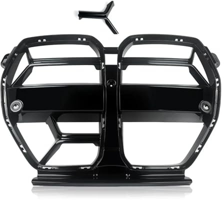 Front Grille Stoßstange Schwarzglänzender CSL-Style Frontgrill Aus ABS Für G80 M3 G82 G83 M4 Ab 2020 OQRDVVTT