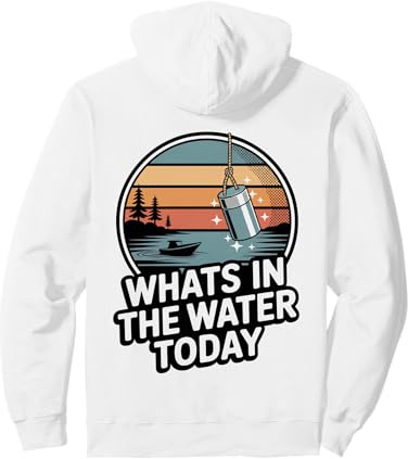 Magnet Angeln Enthusiast Wasserschatz Abenteuer Bekleidung Pullover Hoodie