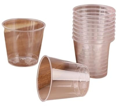 Mini tasse à Dessert jetable en plastique transparent de 30ML, 50 pièces, for pique-nique plein air, fête d'anniversaire, salade gelée, vaisselle cuisine, dégustation