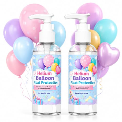 LAMXIN Liquide de protection pour ballons à l'hélium avec pompe - Revêtement en latex pour une durée de flottaison plus longue - 200 ml