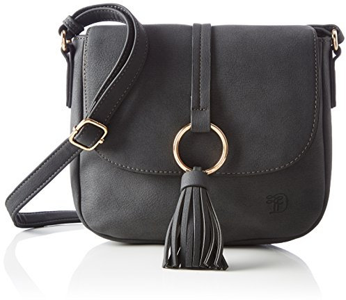 TOM TAILOR Denim Damen Alma Henkeltasche Schwarz (Schwarz)