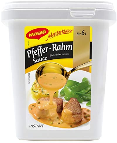 MAGGI Professional Pfeffer-Rahm Sauce, keine kennzeichnungspflichtige Zusatzstoffe, Ergiebigkeit 6L, 1er Pack (1 x 750g GastroBox)