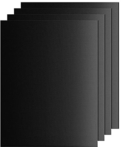 SPGOOD BBQ Grillmatte, Antihaft Grillmatten Grillplatte Gasgrill, Backpapier Wiederverwendbar,für Holzkohlegrill, Elektronischen Grill, PFOA-Frei über (50x40 cm (4er Set))