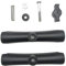 Gwxevce 15CM Longueur Bras en Alliage d'aluminium à Double Douille pour RAM avec 1 Pouce Base Ball Mount Moto Camera Extension Arm Black
