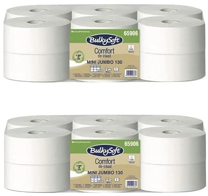 Virsus Carta igienica industriale mini jumbo rotolo 24rotoli 5906 carta igienica per dispenser lunghezza 130mt