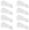 ULTECHNOVO 8 Stücke Gummi Keil Kunststoff Türkeil Türstopper Transparent Gummikeil Kinder Fensterkeil rutschfeste Fensterstopper für Baby Kleinkinder Haustier Tür Klemmschutz
