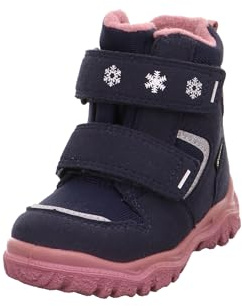 Superfit Mädchen HUSKY1 Boot, Schneestiefel, BLAU/ROSA 8010, 30