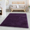 Carpettex Hochflor Teppich - Wohnzimmer Shaggy Flokati Modern Einfarbig 140 x 200 cm Lila - Schlafzimmer Weich Flauschig Waschbar - Küche Esszimmer Langflor