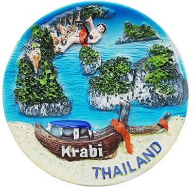 3D Changwat Krabi Thailand Kühlschrankmagnet Souvenir Geschenk Craft Collection