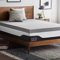 LUCID Surmatelas en Mousse à mémoire de Forme en Charbon de Bambou 10 cm - Charbon Actif - Respirant - Lit Double (135 x 190 cm)