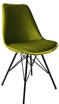 Kick Collection Esszimmerstühl Velvet - Samt - Grün - Modern und Hochwertig - Samtstoff und Metall - Erhältlich in vielen Farben