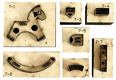 Sharplace Gabarit de Poinçonnage, Emporte-pièce Cuir, kit Ensemble Matrice découpe Coupe, Cutting Dies pour Cuir, Bricolage, Scrapbooking Album
