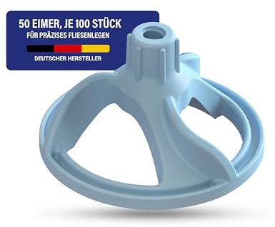 Nivelliersystem24® Fliesen Nivelliersystem Zughauben [50 Eimer à 100 Stück] – Einfache Nutzung, Wiederverwendbar – Perfekte Fugen 3-15 mm Fliesen – 96656