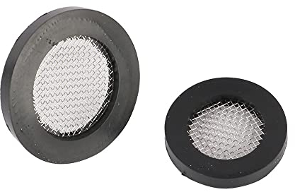 Junta de manguera de junta tórica de 10 piezas de 10 piezas de sello lavadora de goma plana con red de filtro para juntas de goma de arandela de grifo 40 Mase,3/4Rubber Gaskets Filter