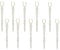 Festive Fix Icicles Decorations with Strings - 10pcs 12cm Glitter Twisted Christmas Baubles Set, Elegant Icicle Hanging Ornaments for Xmas Trees, Weddings, Parties & Festive Displays
