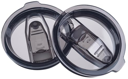 AICMEI 2 Replacement Lids for Stainless Steel Tumbler Travel Cup, Leak and Spill resistant Lid for 30 OZ or Others of Insulated Mugs With an Inside Diameter of 3.7-3.74 Inches