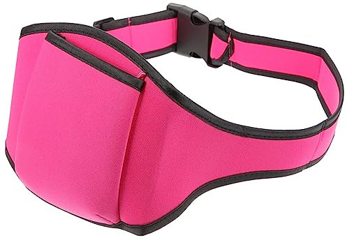 Toddmomy Microphone Holder Belt 1pc Mic Pack Belt Pouch Workout Waist Pouch Microphone Belt Bag for Fitness Instructors, Theater, Speakers and More(Rosy) Microphone Storage Bag