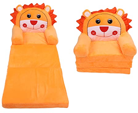 PenRux Bequemer, Aufklappbarer Kindersofa-Stuhl, 2-in-1-Sofa, das in eine Liege Umgewandelt Werden Kann, Kindercouch mit Ausklappbarer Rückenlehne, Lazy Sofa, Aufklappbarer Couchsitz (3