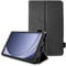 TECHGEAR Leather Case for Samsung Galaxy Tab A9 8.7 (SM-X110 / SM-X115) Premium PU Leather Slim Folio Stand Case Cover with Hand Strap [Black]
