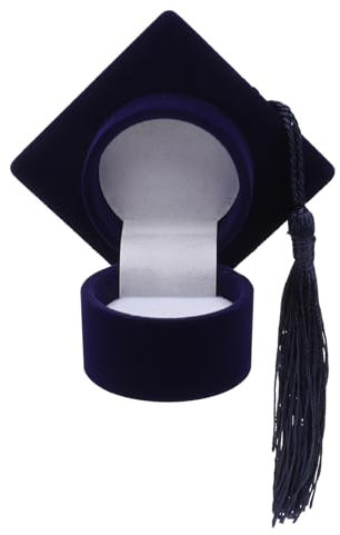 ABOOFAN 2stücke Doktorhut Ringbox Flockung Für Stilvolle Kleine Schmuckschatulle Für Verlobungsringe Und Tragbar Und Dekorativ