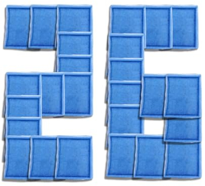LeadCon Ersatz-Aquarium-Filterkartusche, passend für Aqua-Tech 20-40/30-60 Gallonen Powerfilter, für Aqua-Tech EZ-Change #3 Aquarium-Filter, 26 Stück