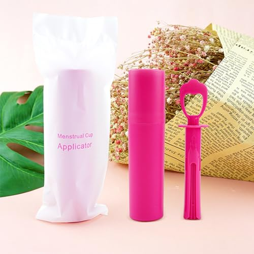 Applicateur de coupe menstruelle confortable insertion facile compatible avec la plupart des coupes menstruelles réutilisable