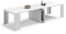 REDÒKASA Tavolo Consolle allungabile 100x46 (+5x50) modello ANDROMEDA MADE IN ITALY con 5 allunghe da 50 cm design moderno ideale per ingresso, soggiorno e sala da pranzo (Bianco Frassino)