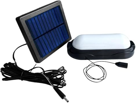 Lampes Solaires pour Abri Extérieur | Lampe Solaire Split LED | Lumière de Traction étanche Divisée | Lumiere Solaire Exterieur Avec Interrupteur À Tirette Étanche Pour Abri Garage Jardin Tente