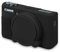 BOVKE Silicone Camera Case for Canon PowerShot SX740/ SX730 Digital Camera, SX740 Camera Soft Case Cover Rubber Camera Sleeve with Removable Lens Cover, Black