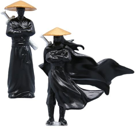 UPKOCH 2pièces Figurines Miniatures De Chinois Anciens pour Décoration De Jardin Et Bonsai Sculptures Détails Intriqués pour Terrarium Et Miniatures