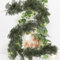 Künstliche Eukalyptus-Girlande, 200 cm, grüne Blätter, Girlande für Hochzeit, Bogen, Tischdekoration, Innen- und Außendekoration (Verschlüsselung)