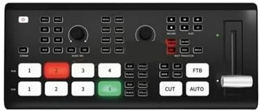 EDEDE KVM-Switch, AUF Lager OSEE GoStream Deck/USB Live-Streaming-Video-Umschalter 4-Kanal-SD-Kartensteckplatz Erge Videoquellen 6-Schicht-Zusammensetzung für PC-Maus-Tastatur(with NDI)