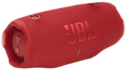 JBL Charge 6, Altavoz Bluetooth portátil inalámbrico, 28h de batería, Resistencia al Agua IP68, a Prueba de Polvo y caídas, Sonido Pro con AI Sound Boost, Compatible con Auracast, Rojo