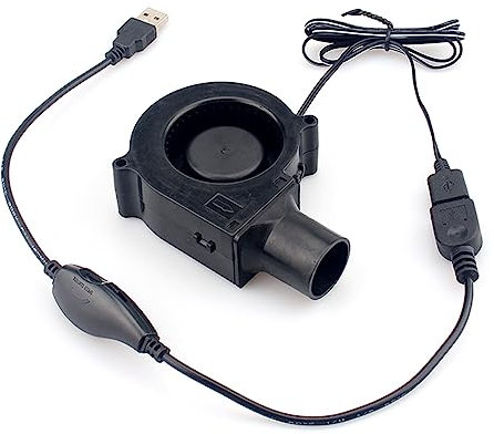 FUUGlan Ventilador portátil USB 7530 de 7 cm con velocidades ajustables para acampar al aire libre