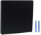 Screwless Flatplate Matt Black Single Blank Plate, Easy-to-Install Cover for matt Black Light Switch Blanking Plate