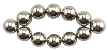Große starke magnetische Brustperlen aus Metall, Nippelklemmen, Penisringe, Ball Lock Stretcher, Hodensack, Bondage, Sexspielzeug, weiblich und männlich, weiß, 8 mm, 16 Stück