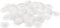 TA-VIGOR 40Pcs Screw Cap Covers, 17 x 4mm Plastic Screw Decorative Caps Cross Head Clip On Covers for Phillips Cam Lock Nut Self-Tapping Screw, White