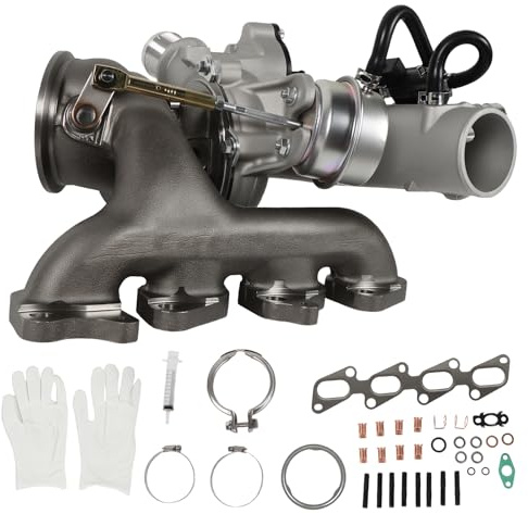 Turbocharger for 2011-2015 Cruze with Complete Installation Kits - Fits 1.4L Cruze Limited 2016, Encore 2013-2021, Sonic 2012-2020, Trax 2013-2021 - A14NET Engines GT1446V - Replaces# 55565353 667-203