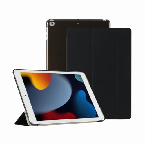 GUPENAA Hülle für iPad Pro 12,9 Zoll 2017/2015 (1. und 2. Generation), Leichte, Weiche TPU Rückseite, Automatischer Schlaf-/Weckmodus,Schwarz