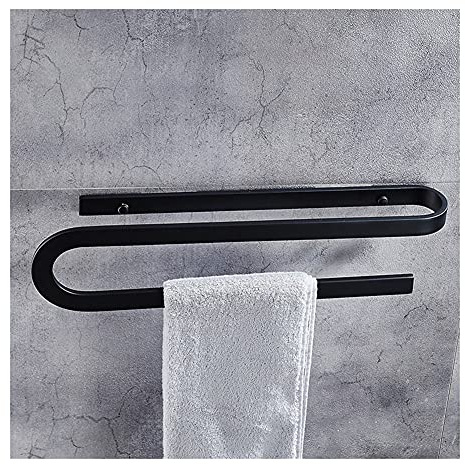 KJHFD Rails Racks, for Bathroom,Bathroom Bar,Wall Mounted Aluminum Toilet Towel Shelf Storage Rack Holder Fixture Home Gadgets/B-Towel Rack/a