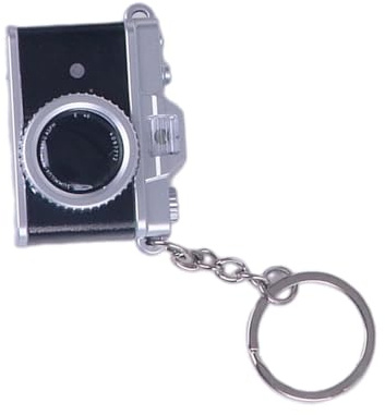 KAQNTUD Vintage Themen Schlüsselanhänger Dekoration Mit LED Licht Soundeffekten Detail Kreative Verzierung Für Fotografie Liebhaber Miniatur Vintage Kamera Schlüsselanhänger Geschenk