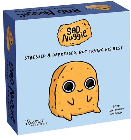 Sad Nuggie 2026 Day-to-Day Calendar: Stressed & Depressed, But Trying His Best